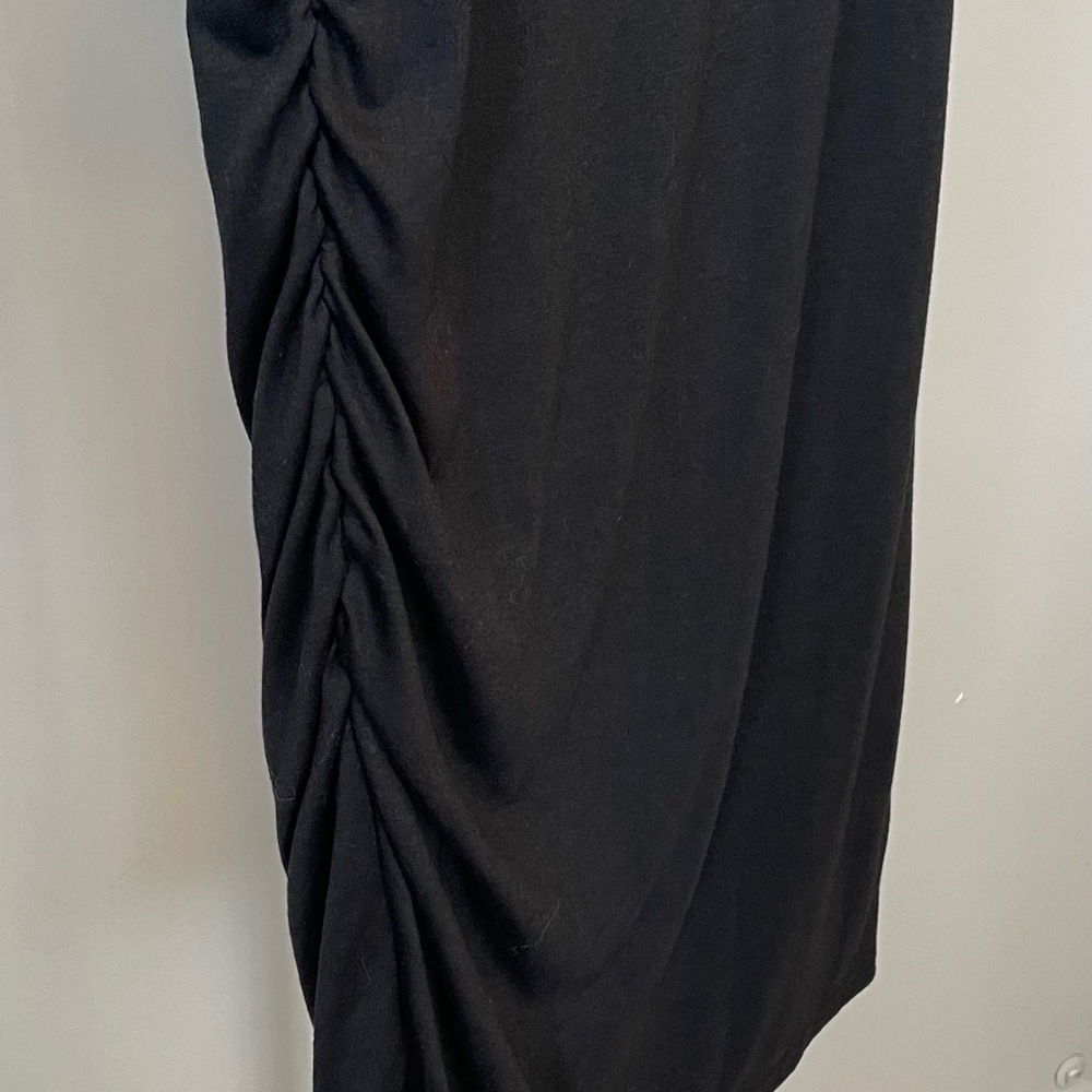 Sleeveless Black Ruched Mini Dress Size Medium - Picture 4 of 4